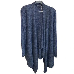 Barefoot Dreams Bamboo Chic Lite Knit Heather Blue L/XL